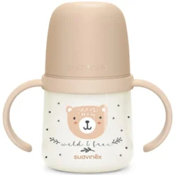 Suavinex Biberon à Anses Wild & Free Night and Day Marron - 150 ml
