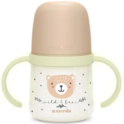Suavinex Biberon à Anses Wild & Free Night and Day Marron - 150 ml