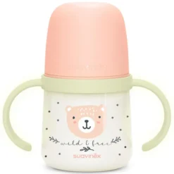Suavinex Biberon à Anses Wild & Free Night and Day Rose - 150 ml