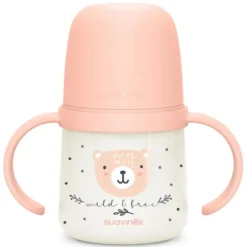 Suavinex Biberon à Anses Wild & Free Night and Day Rose - 150 ml