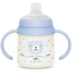 Suavinex Biberon à Anses Wild & Free Night and Day Bleu - 150 ml