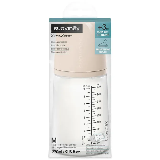 Suavinex Biberon Anti-Colique Zerø.Zerø Light - 270 ml
