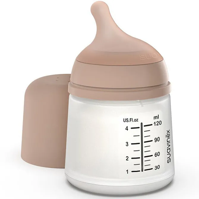 Suavinex Biberon Anti-Colique Zerø.Zerø Spécial Allaitement Medium - 120 ml
