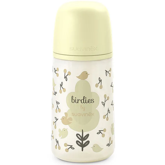 Suavinex Biberon Tétine Symétrique SX Pro Birdies Beige - 270 ml