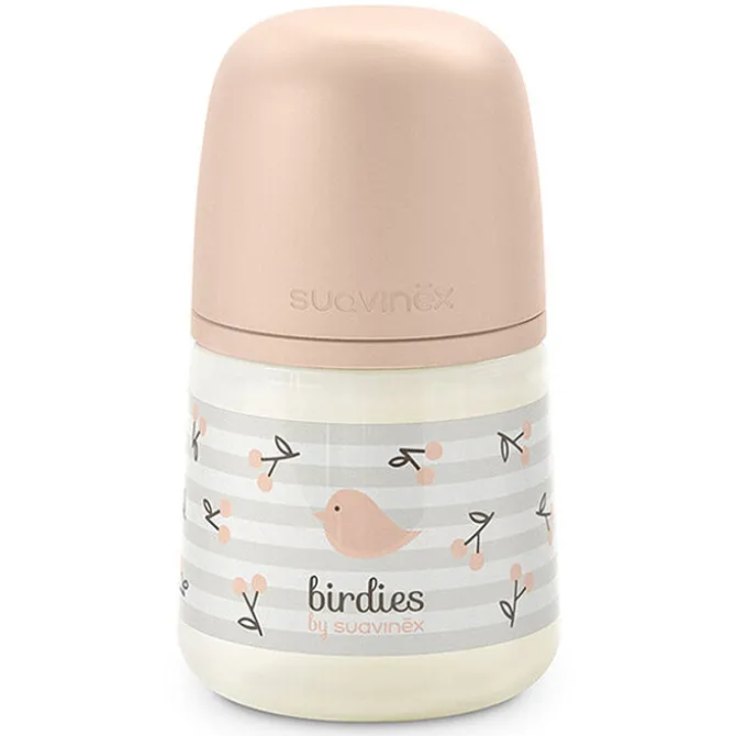 Suavinex Biberon Tétine Symétrique SX Pro Birdies Rose - 150 ml