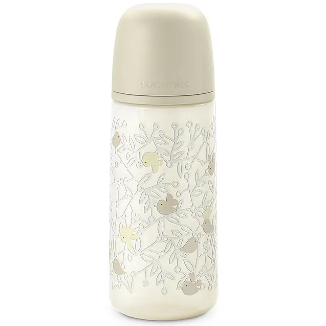 Suavinex Biberon Tétine Symétrique SX Pro Birdies Beige - 360 ml