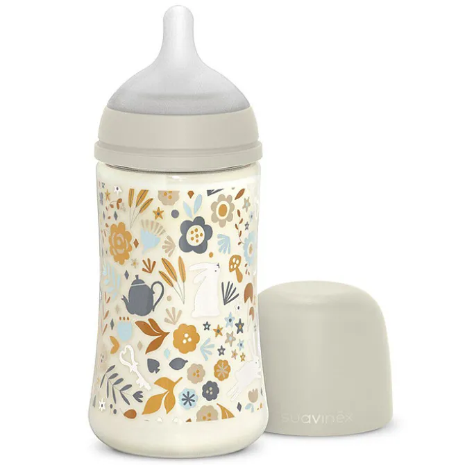 Suavinex Biberon Tétine Symétrique SX Pro Wonderland Beige - 270 ml