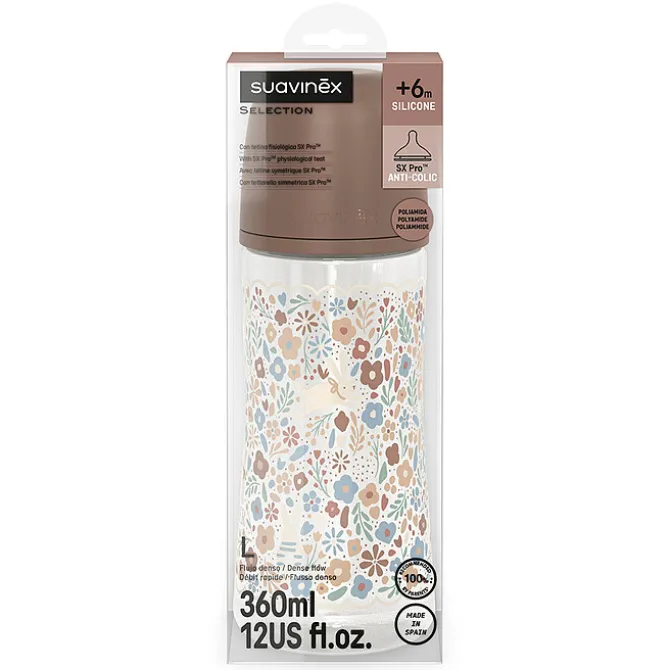 Suavinex Biberon Tétine Symétrique SX Pro Wonderland Neutral Liberty - 360 ml