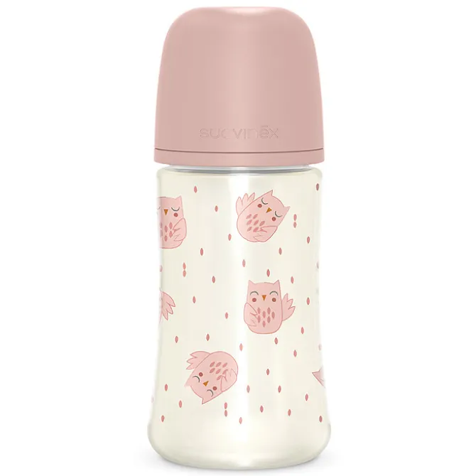 Suavinex Biberon Tétine Symétrique SX Pro Bonhomia Rose - 270 ml