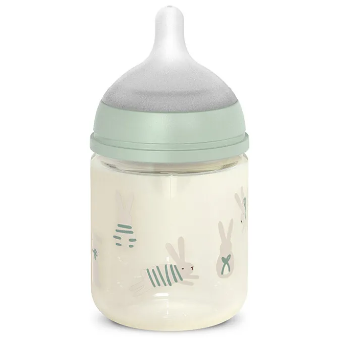 Suavinex Biberon Verre Tétine Symétrique SX Pro Wonderland Green - 120 ml
