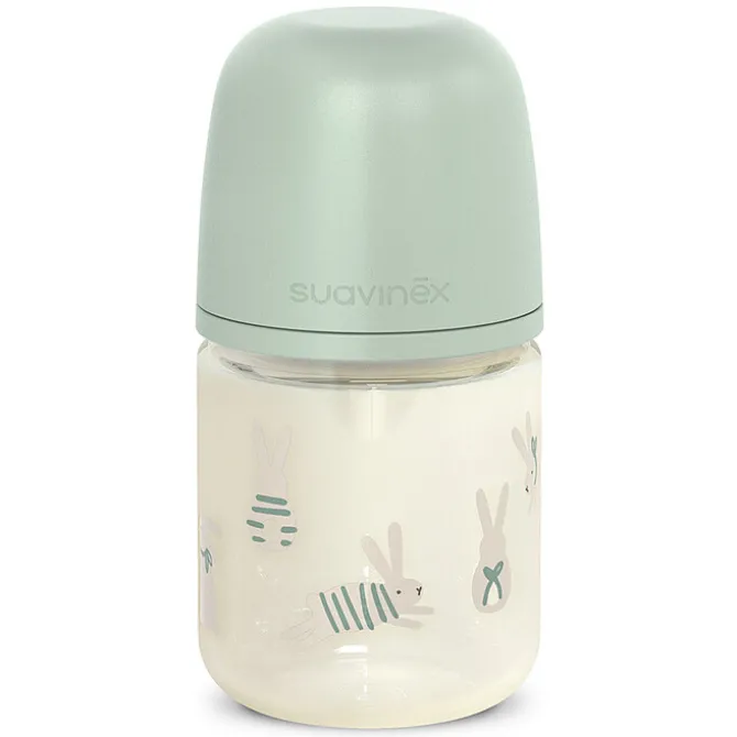 Suavinex Biberon Verre Tétine Symétrique SX Pro Wonderland Green - 120 ml