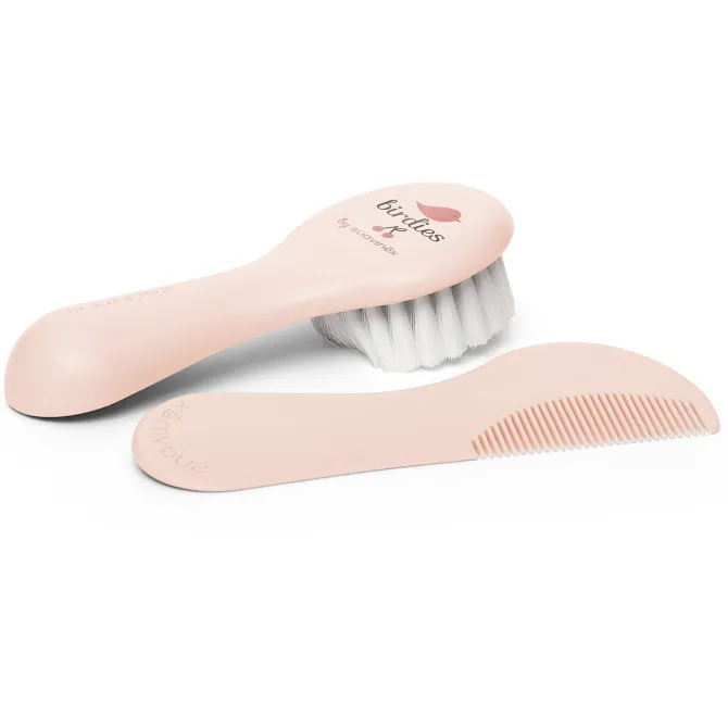 Suavinex Brosse et Peigne Birdies - Rose