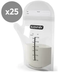 Suavinex Lot de 25 Sachets de Conservation - 180 ml