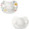 Suavinex Lot de 2 Sucettes Symétriques SX Pro Walk In The Park Gris - 0/6 Mois