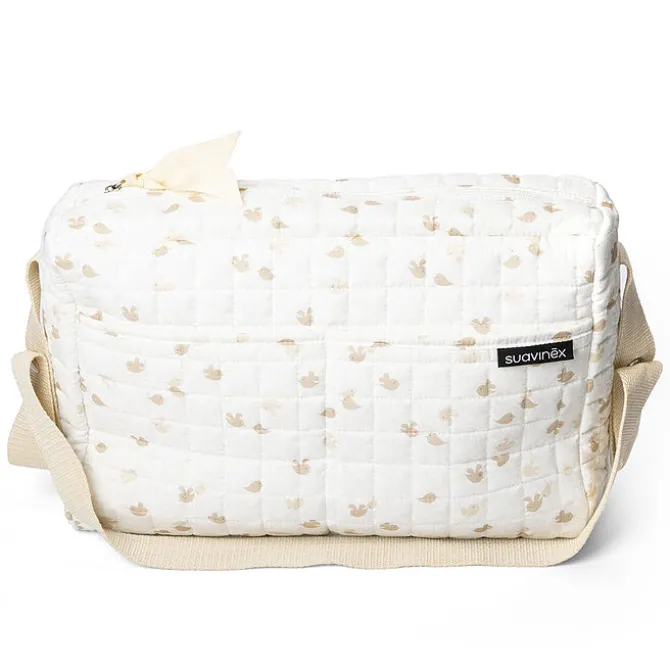 Suavinex Sac de Maternité Découverte avec Produits de Soin - Birdies Beige