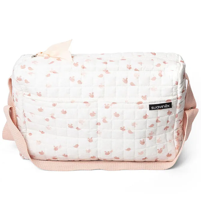 Suavinex Sac de Maternité Découverte avec Produits de Soin - Birdies Pink