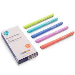 Super Petit Boîte de 5 Feutres Effaçables Pointes Fines pour Silicone