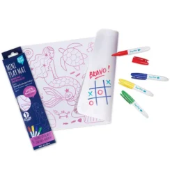 Super Petit Mini Set de Table à Colorier et ses 4 Feutres - Les Sirènes