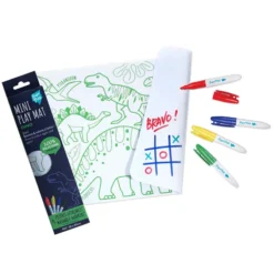 Super Petit Mini Set de Table à Colorier et ses 4 feutres - Les Dinosaures