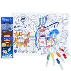 Super Petit Set de Table à Colorier et ses 5 Feutres - Les Aventures d'Ulysse