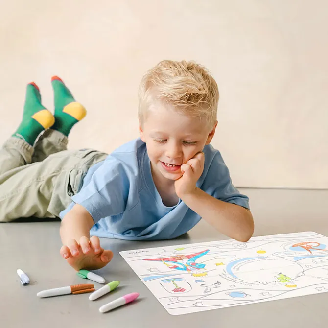 Super Petit Set de Table à Colorier et ses 5 Feutres - Le Petit Prince