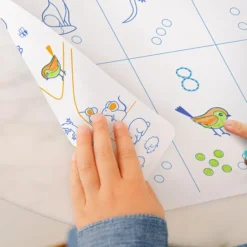 Super Petit Set de Table à Colorier Réversible et ses 3 Feutres - Chiffres