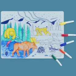 Super Petit Set de Table à Colorier et ses 5 feutres - Boreal