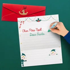 Super Petit Set de Table à Colorier et ses 5 feutres - Le Village de Noël