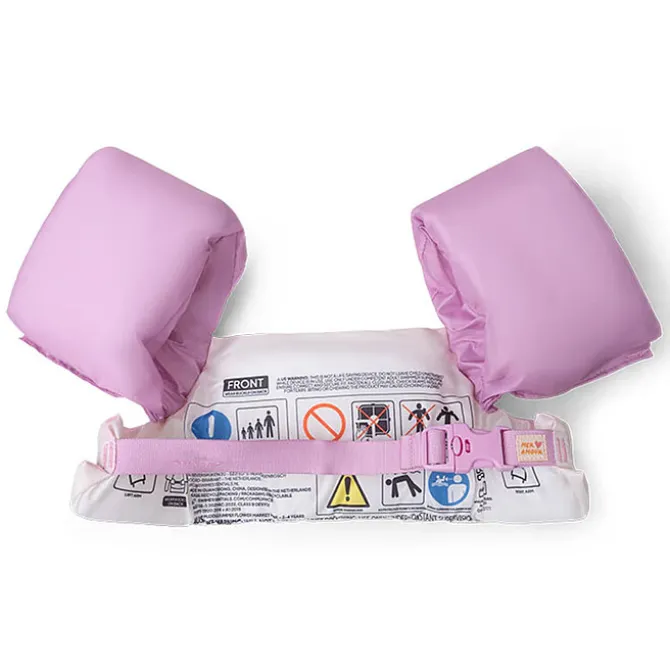 Swim Essentials Gilet de Nage avec Brassards Pink Flower Market - 2/6 Ans