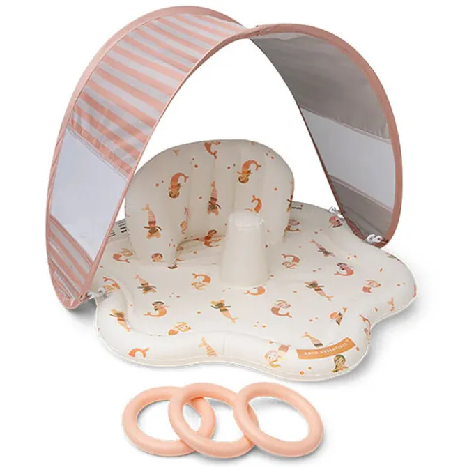 Swim Essentials Tapis d'Eau avec Pare-soleil - Mermaid Bubbles