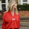 Tajinebanane Sweat d'Allaitement Mom Rouge - L