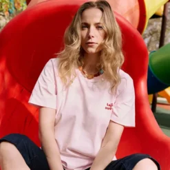 Tajinebanane T-shirt d'Allaitement La P'allaite Rose - L