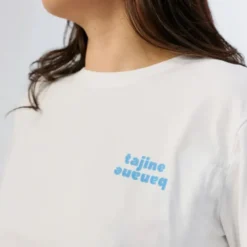 Tajinebanane T-shirt d'Allaitement La P'allaite Blanc - L