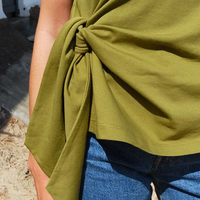 Tajinebanane T-shirt d'Allaitement Noué - S