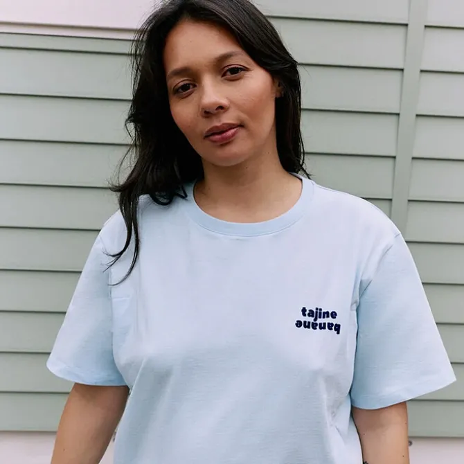 Tajinebanane T-shirt d'Allaitement La P'allaite Bleu - L