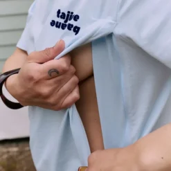 Tajinebanane T-shirt d'Allaitement La P'allaite Bleu - L