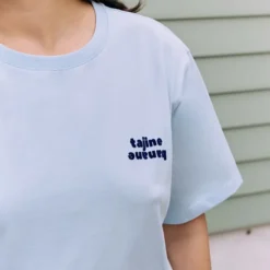 Tajinebanane T-shirt d'Allaitement La P'allaite Bleu - L