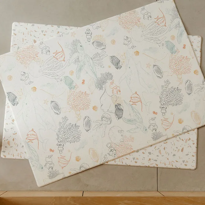 Tapilou Tapis de Jeux XL Réversible - Le Coquillage