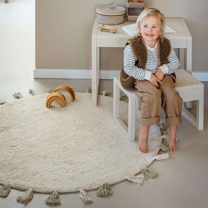 Tapis Petit Tapis Sara Naturel - Ø 130 cm