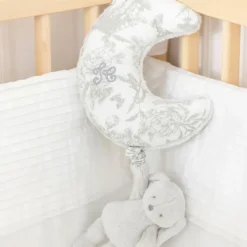 Tartine et Chocolat Augustin le Lapin Musical - Toile de Jouy Gris