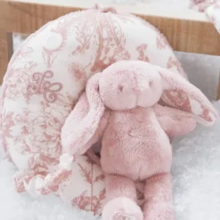 Tartine et Chocolat Augustin le Lapin Musical - Toile de Jouy Rose