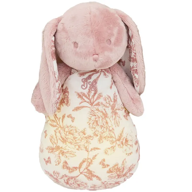 Tartine et Chocolat Augustin le Lapin Veilleuse Musical - Toile de Jouy Rose