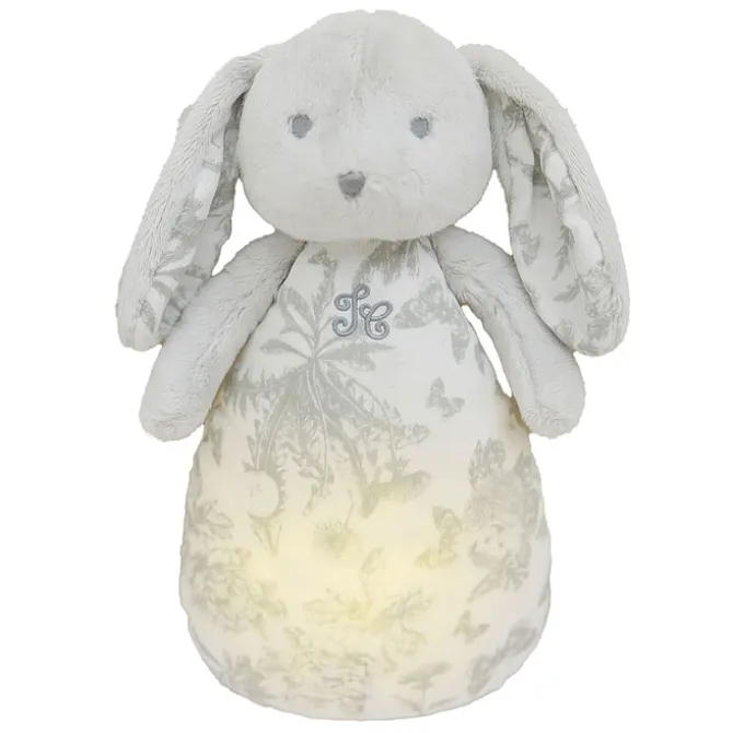 Tartine et Chocolat Augustin le Lapin Veilleuse Musical - Toile de Jouy Gris