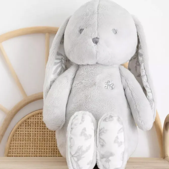 Tartine et Chocolat Augustin le Lapin - Toile de Jouy Gris