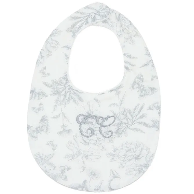 Tartine et Chocolat Bavoir - Toile de Jouy Gris Clair
