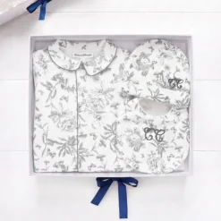Tartine et Chocolat Coffret de Naissance Toile de Jouy Gris - 3 Mois