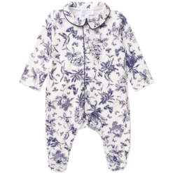 Tartine et Chocolat Coffret de Naissance Toile de Jouy Bleu - 3 Mois