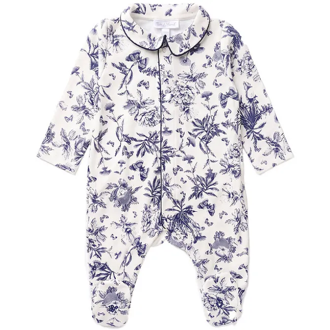 Tartine et Chocolat Coffret de Naissance Toile de Jouy Bleu - 1 Mois