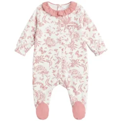 Tartine et Chocolat Coffret de Naissance Toile de Jouy Rose - 1 Mois