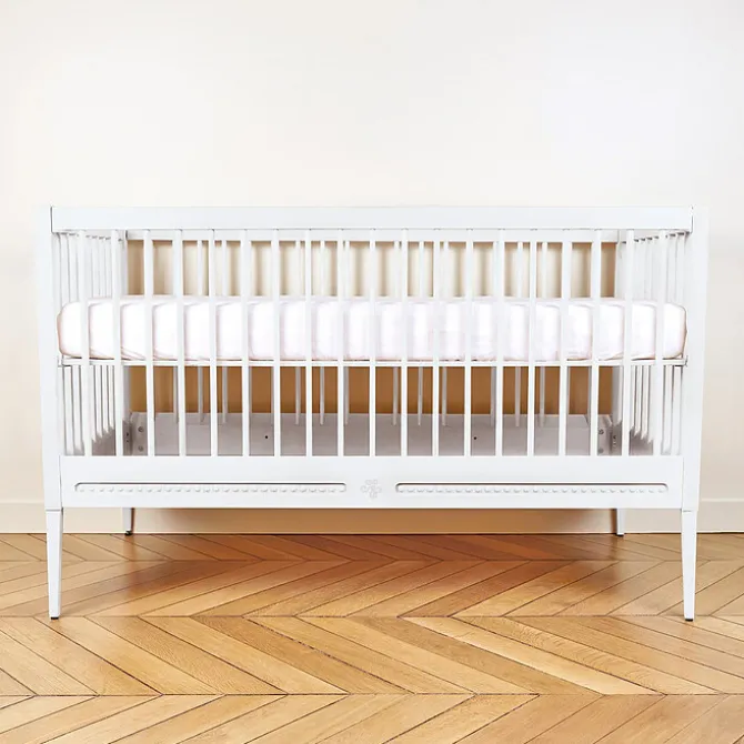 Tartine et Chocolat Lit Bébé Evolutif Gustavienne Blanc - 70 x 140 cm
